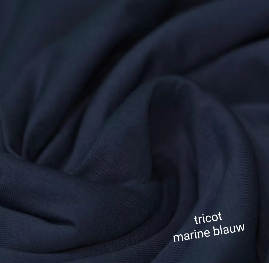 Knoopjurkje - Uni - Marine blauw