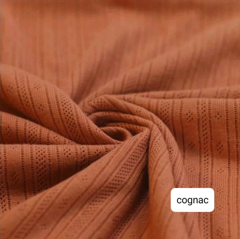 Overslagshirt - Fijngebreid - Cognac