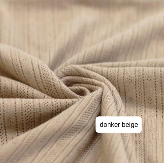 Broekje - Fijngebreid - Donker beige