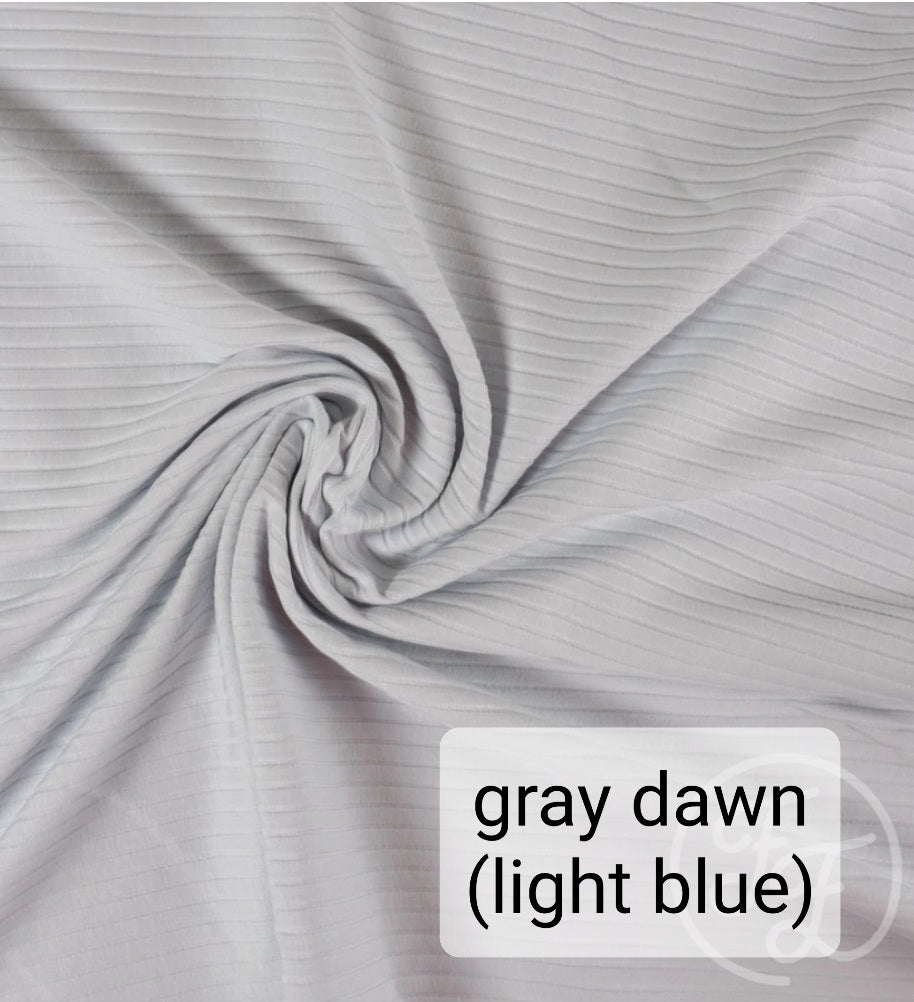 Broekje - Brede rib - Gray dawn (light blue)