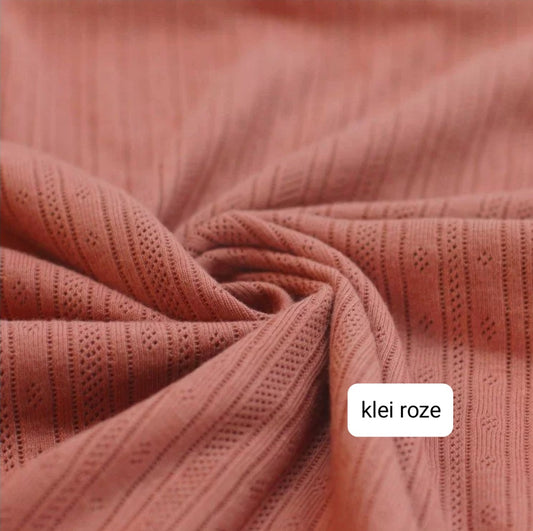 Shirt - Fijngebreid - Klei roze