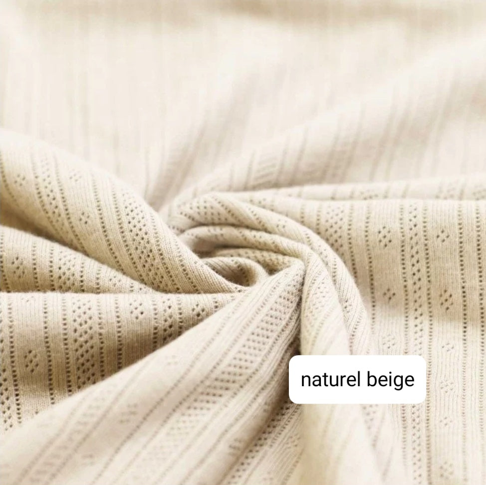 Shirt - Fijngebreid - Naturel beige