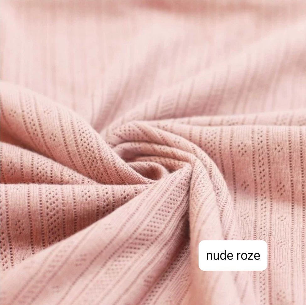 Overslagshirt - Fijngebreid - Nude roze