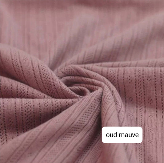 Overslagshirt - Fijngebreid - Oud mauve