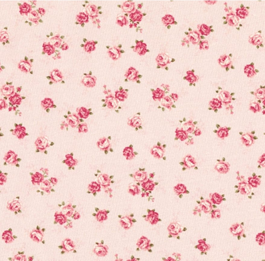 Knooptopje - Bloemenprint - Roze roosjes