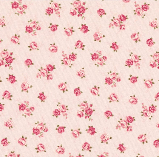 Knooptopje - Bloemenprint - Roze roosjes