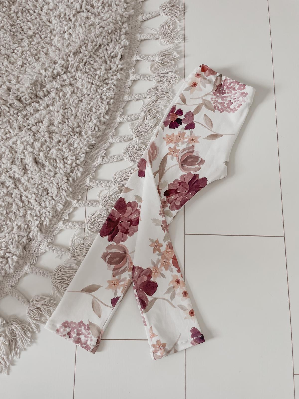 Legging - Ruffle pijp - Bloemenprint - Bloemen happiness