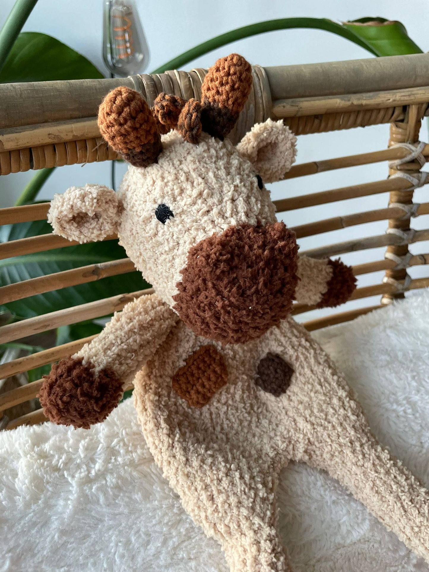 Knuffeldoek - Giraffe fluffy